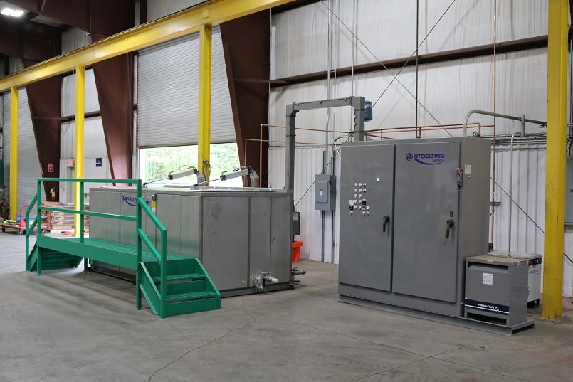 Ultrasonic cleaner at an electric motor repair shop Atlanta, GA